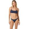 image:imageONEILL Womens Shorebreak Rib Surfside Bralette Top  Recycled Fabric Adjustable TieBackNavy