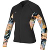 image:imageONeill Wetsuits Womens 1 mm Bahia Front Zip JacketBlackDemiflorBlack