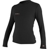 image:imageONeill Womens Hybrid Long Sleeve Sun Shirt UPF 50 Sun Protection Rash Prevention for Surfing and All Water ActivitiesBlack