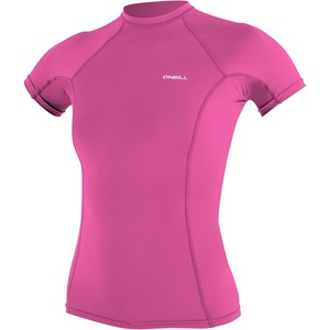 image:imageONEILL Womens Basic Skins2 Short Sleeve Rashguard UPF 50 Sun and Rash Protection for Surfing and All Outdoor ActivitiesFox Pink