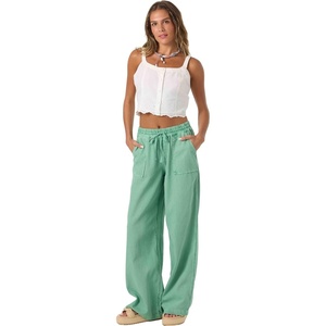 image:imageONEILL Womens Sevie Pant 2  Lightweight Cotton Twill Relaxed Leg FitGreen