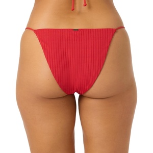 image:imageONEILL Womens Shorebreak Rib Redondo Medium Bottoms  Medium Coverage Recycled Rib FabricLifeguard Red