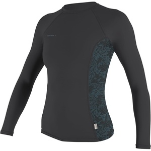 image:imageONEILL Womens Womens Hyperfreak Long Sleeve RashguardTempsteelShislandsky