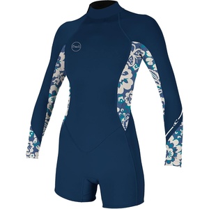 image:imageONeill Womens Bahia 21mm Back Zip Long Sleeve Spring WetsuitFrnavyCrisflorCrisflo