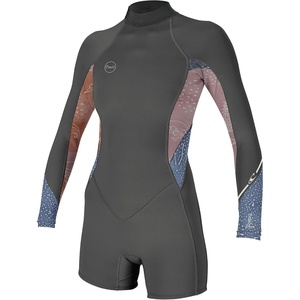 image:imageONeill Womens Bahia 21mm Back Zip Long Sleeve Spring WetsuitGraphiteDesert BloomDrift Blue