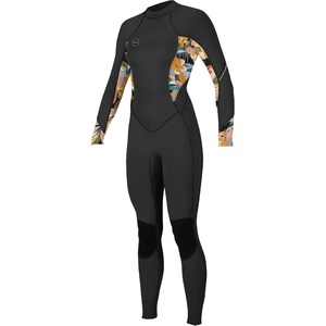 image:imageONeill Womens Bahia 32 mm Back Zip Full WetsuitBlackDemiFlorDemiFlor