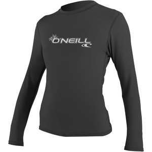 image:imageONeill Womens Basic Skins Long Sleeve Sun Shirt UPF 50 Sun and Rash Protection for Surfing and All Outdoor ActivitiesBlack