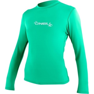 image:imageONeill Womens Basic Skins Long Sleeve Sun Shirt UPF 50 Sun and Rash Protection for Surfing and All Outdoor ActivitiesSeaglass