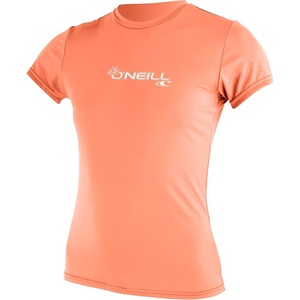 image:imageONeill Womens Basic Skins Short Sleeve Sun Shirt UPF 50 Sun and Rash Protection for Surfing and All Outdoor ActivitiesLight Grapefruit