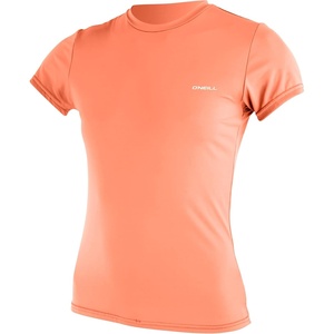 image:imageONeill Womens Basic Skins2 Short Sleeve Sun Shirt UPF 50 Sun and Rash Protection for Surfing and All Outdoor ActivitiesLight Grapefruit