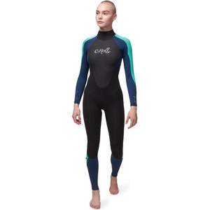 image:imageONeill Womens Epic 32mm Back Zip Full Wetsuit Durable Warmth with Good Flexibility for Surfing and All Water ActivitiesBlackNavySeaglass