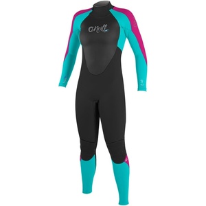 image:imageONeill Womens Epic 43mm Back Zip Full Wetsuit Durable Warmth with Good Flexibility for Surfing and All Water ActivitiesBlackAquaBerry