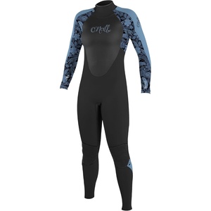 image:imageONeill Womens Epic 43mm Back Zip Full Wetsuit Durable Warmth with Good Flexibility for Surfing and All Water ActivitiesBlackStormy PalmFaded Denim