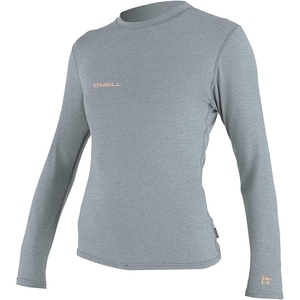 image:imageONeill Womens Hybrid Long Sleeve Sun Shirt UPF 50 Sun Protection Rash Prevention for Surfing and All Water ActivitiesCool Grey