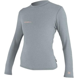 image:imageONeill Womens Hybrid Long Sleeve Sun Shirt UPF 50 Sun Protection Rash Prevention for Surfing and All Water ActivitiesSlate