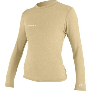 image:imageONeill Womens Hybrid Long Sleeve Sun Shirt UPF 50 Sun Protection Rash Prevention for Surfing and All Water ActivitiesStraw