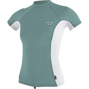 image:imageONeill Womens Premium Skins Upf 50 Short Sleeve Rash GuardAquahazeWhite