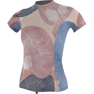 image:imageONeill Womens Premium Skins Upf 50 Short Sleeve Rash GuardDesert BloomDrift Blue