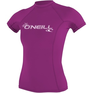 image:imageONeill Womens Premium Skins Upf 50 Short Sleeve Rash GuardFox Pink