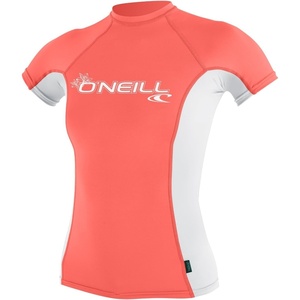 image:imageONeill Womens Premium Skins Upf 50 Short Sleeve Rash GuardGrapefruit