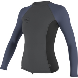 image:imageONeill Womens Premium Skins Upf 50 Short Sleeve Rash GuardSmoke Black Mist