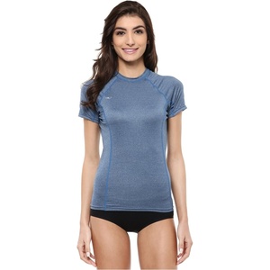 image:imageONeill Womens Premium Skins Upf 50 Short Sleeve Rash GuardTeal Heathered Hybrid