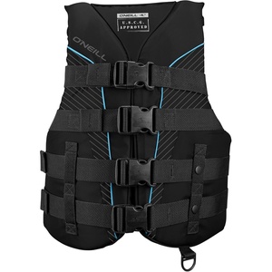 image:imageONeill Womens SuperLite USCG Approved Life Vest  Lightweight Womens Life Jacket for Boating Wakeboarding Waterskiing amp Your Favorite Water ActivitiesBlackBlackBlackTurquoise