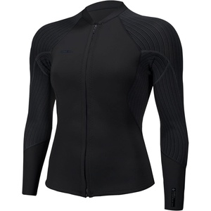 image:imageWomens Hyperfreak 2 mm Front Zip Wetsuit JacketBlackBlack