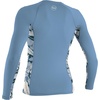 image:imageONEILL Mens Womens Side Print Long Sleeve Rash GuardFaded DenimPalmento Tropical