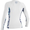 image:imageONEILL Mens Womens Side Print Long Sleeve Rash GuardWhiteCrisflor