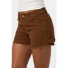 image:imageONEILL Womens ORiginals Harlyn Solid Shorts  Cotton Corduroy Utility Pocket DesignToffee