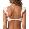 image:imageONEILL Womens Paradise Bandeau Top  Removable Ruffle Straps Knot FrontDarling Daisy