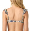 image:imageONEILL Womens Paradise Bandeau Top  Removable Ruffle Straps Knot FrontMermaid Floral