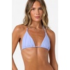 image:imageONEILL Womens Saltwater Solids Venice Triangle Top  Adjustable Halter Straps Removable CupsBlue Jelly