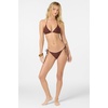 image:imageONEILL Womens Saltwater Solids Venice Triangle Top  Adjustable Halter Straps Removable CupsChocolate