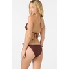 image:imageONEILL Womens Saltwater Solids Venice Triangle Top  Adjustable Halter Straps Removable CupsChocolate