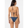 image:imageONEILL Womens Saltwater Solids Venice Triangle Top  Adjustable Halter Straps Removable CupsNavy