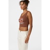 image:imageONEILL Womens Scoop Neck Tank  Ribbed Cotton Graphic Sleeveless TopCoconut Brown