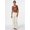 image:imageONEILL Womens Scoop Neck Tank  Ribbed Cotton Graphic Sleeveless TopCoconut Brown
