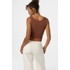 image:imageONEILL Womens Scoop Neck Tank  Ribbed Cotton Graphic Sleeveless TopCoconut Brown