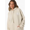 image:imageONEILL Womens Tropic Melt Oversized Hoodie  Cotton Blend Fleece Embroidered DetailsLight Khaki