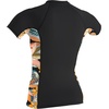 image:imageONeill Wetsuits Womens Womens Side Print Short Sleeve Rash GuardBlackDemiflor