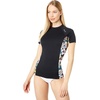 image:imageONeill Wetsuits Womens Womens Side Print Short Sleeve Rash GuardBlackTwiggy