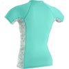 image:imageONeill Wetsuits Womens Womens Side Print Short Sleeve Rash GuardOpalMirtrop