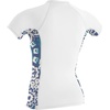 image:imageONeill Wetsuits Womens Womens Side Print Short Sleeve Rash GuardWhiteCrisflor