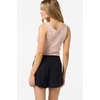 image:imageONeill Womens Sanders Beach Shorts  PullOn Elastic Waist Lightweight LinenBlendBlack
