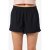 image:imageONeill Womens Sanders Beach Shorts  PullOn Elastic Waist Lightweight LinenBlendBlack