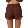 image:imageONeill Womens Sanders Beach Shorts  PullOn Elastic Waist Lightweight LinenBlendCoconut Brown