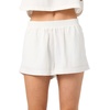 image:imageONeill Womens Sanders Beach Shorts  PullOn Elastic Waist Lightweight LinenBlendWhite