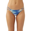 image:imageONEILL Womens Cardiff Bikini Bottoms  Cheeky Coverage Womens Bathing Suit Bottom with Strappy Side DetailBlue Tulum Tropical
